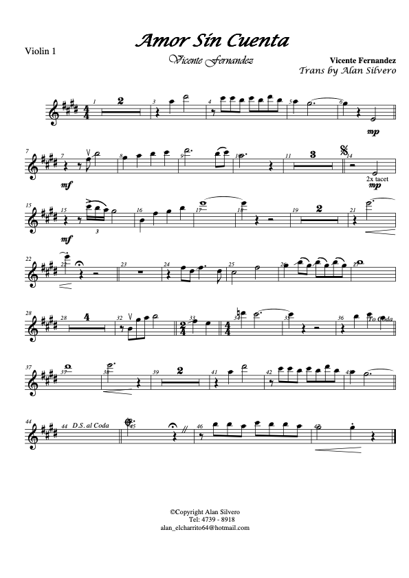 La imagen puede contener una previsualizacion de una partitura